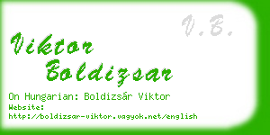 viktor boldizsar business card